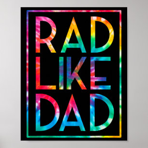 Kinder Krass wie Vater Gefärbte Krawatte Funny Vat Poster
