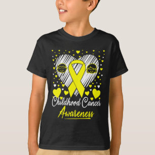Kinder-Krebs-Bewusstsein Eltern Herz Band Gi T-Shirt