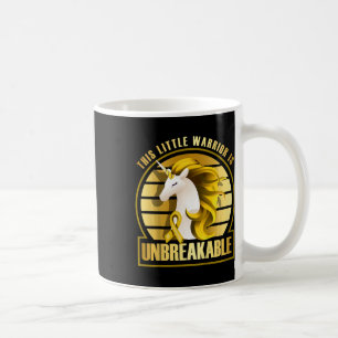 Kinder Krebs im Kindesalter Einhorn Krieger Golden Kaffeetasse