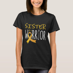 Kinder-Krebsbewusstsein Schwester eines Kriegers T-Shirt