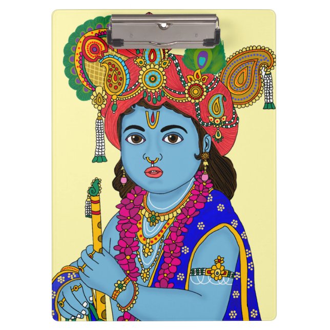 Kinder-Krishna-Schreibwaren Klemmbrett (Vorderseite)