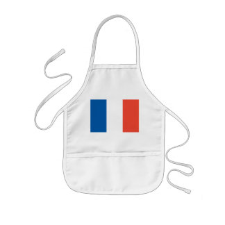 Kinder Küchenschürze mit Frankreich Fahne Kinderschürze