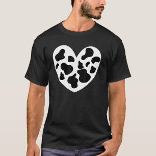 Kinder Kuh Druck hören für Kinder Jugend Schwarz W T-Shirt