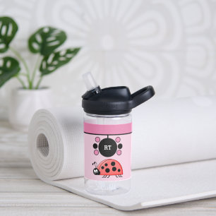 Kinder Ladybugs fügen Initialen Sterne rosa CamelB Trinkflasche