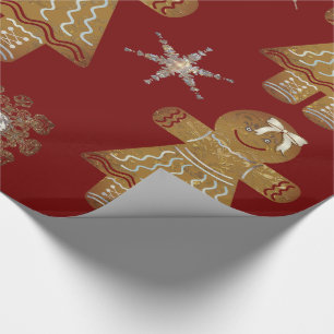 Kinder Lebkuchen Mädchen Weihnachten Geschenkpapier