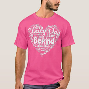 Kinder Lehrer Kindheit Unity Day Orange Heart Be K T-Shirt