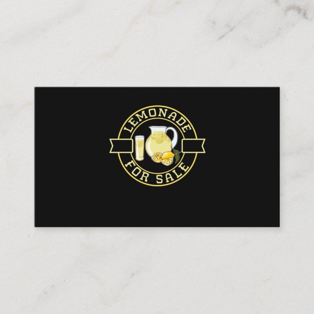 Kinder Lemonade Stand Boys Mädchen Visitenkarte (Vorderseite)