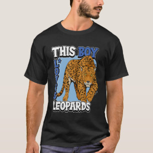 Kinder Leopard Quote Wildcat Dieser Junge Lieben L T-Shirt