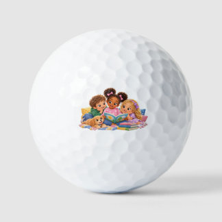 Kinder lesen gemeinsam Storytime Golfball