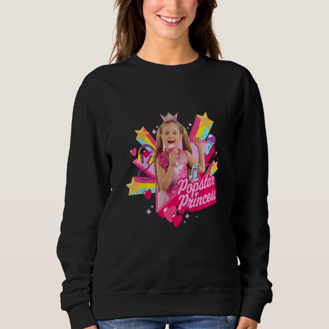 Kinder Liebe Diana Popstar Princess Kinder Sweatshirt (Vorderseite)