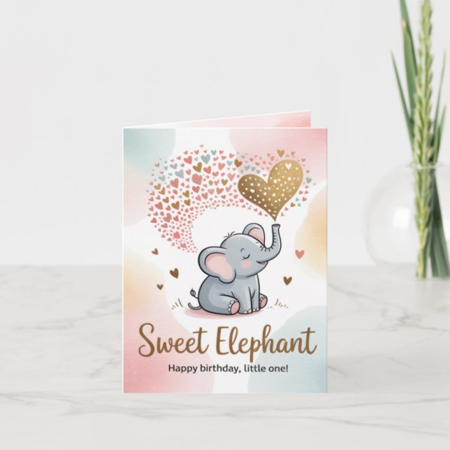 Kinder lieben Karte (Vorderseite)