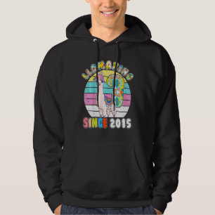 Kinder Llama Girl 7 Jahre Altes Llamaza Geburt Hoodie
