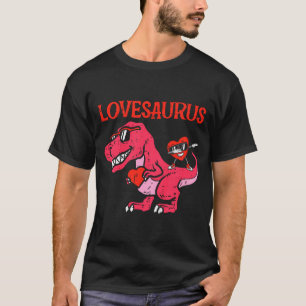 Kinder Lovesaurus Dino Trex Dab Herz Kleinkind Jun T-Shirt