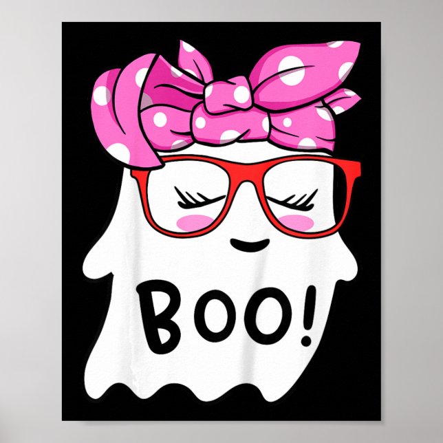 Kinder Mädchen Kleinkind glücklich Halloween Geist Poster (Vorne)