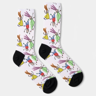 Kinder malen auf  socken