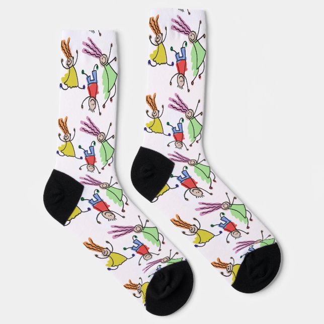 Kinder malen auf  socken (Rechts)