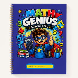 Kinder-Mathe-Notizbuch | Mathe-Genie Notizbuch