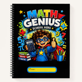 Kinder-Mathe-Notizbuch | Mathe-Genie Notizbuch