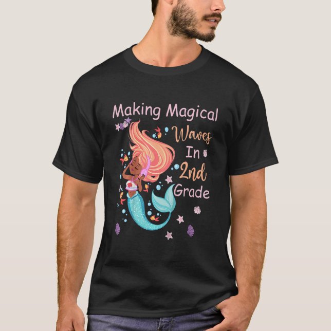 Kinder Meerjungfrau Magische Waves Kids G T-Shirt (Vorderseite)