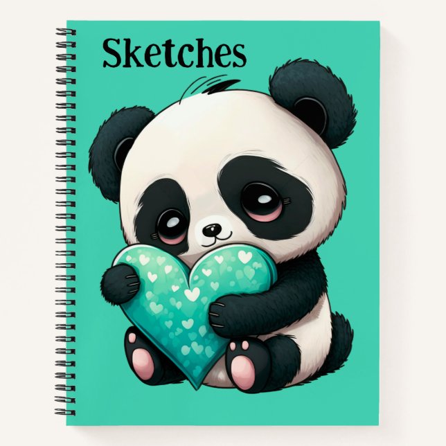Kinder meine Panda Sketch Notizbuch (Vorderseite)