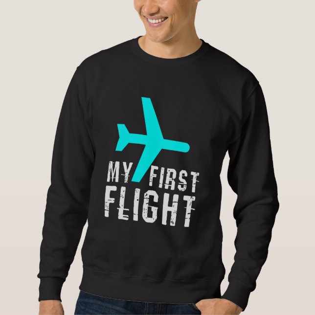 Kinder meinen ersten Flug Sweatshirt (Vorderseite)