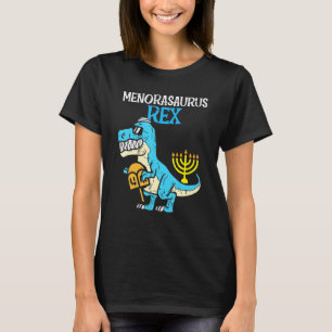 Kinder Menorasaurus Rex Jew Dino Trex Kleinkind Bo T-Shirt