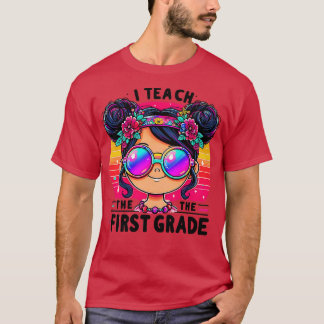Kinder Messy Bun First Grade Girls T-Shirt