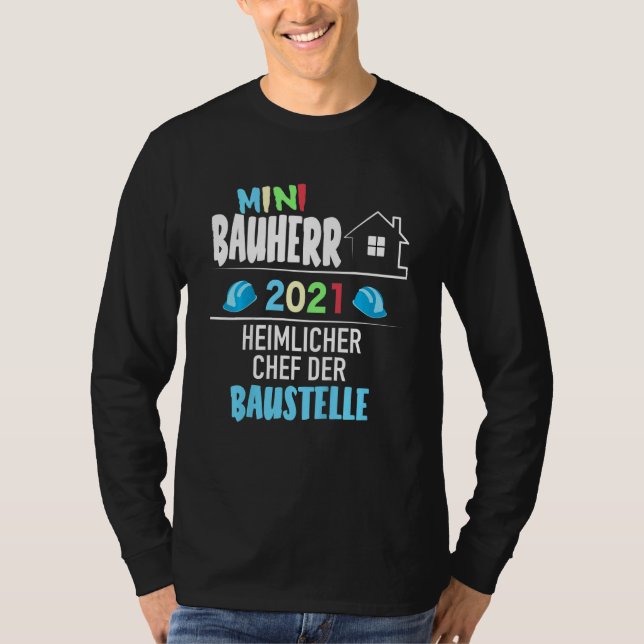 Kinder Mini-Builder Idee Party H T-Shirt (Vorderseite)