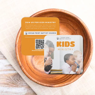 Kinder-Ministerium Kirche Einladen Calling Card Telefonnummerkarte