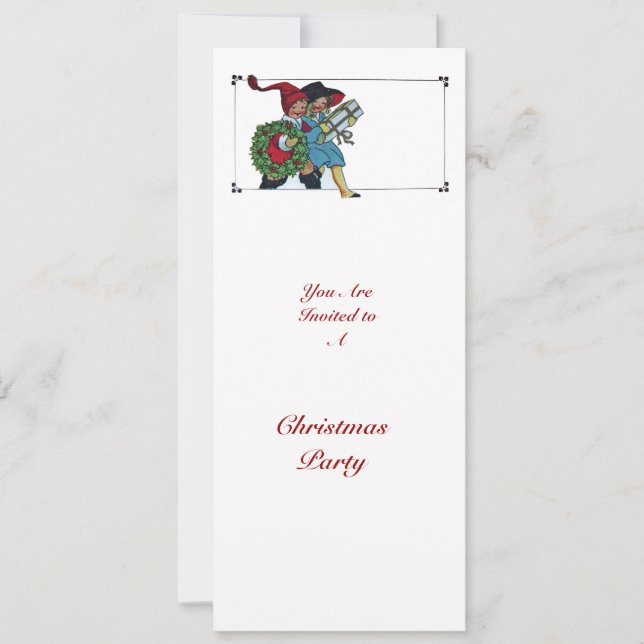 KINDER MIT CHRISTMAS GIFTS - EINLADUNG (Vorderseite)