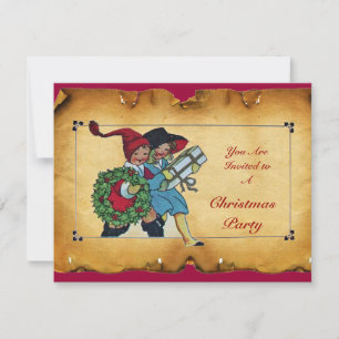 KINDER MIT CHRISTMAS GIFTS - EINLADUNG