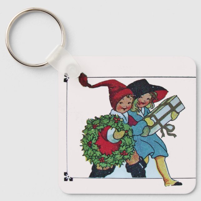 KINDER MIT CHRISTMAS GIFTS SCHLÜSSELANHÄNGER (Vorderseite)