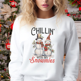 Kinder mit meinen Schneemassen Niedlich und stilvo Sweatshirt