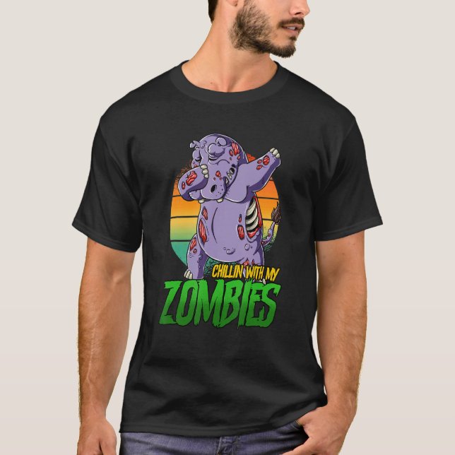 Kinder mit meinen Zombies T-Shirt (Vorderseite)