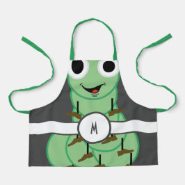 Kinder Mit Monogramm Raupe Schürze