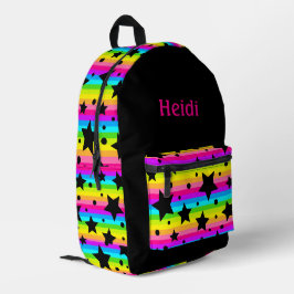 Kinder Moderne, hellrosa Regenbogenstars Bedruckter Rucksack