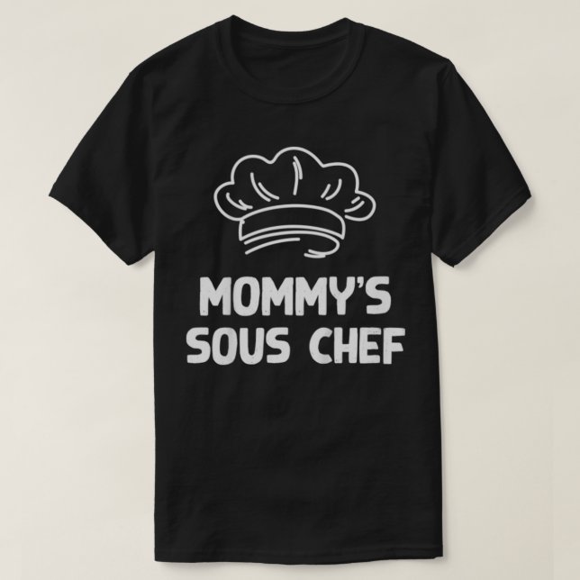 Kinder Mommy's Sous Koch Kochen Matching Mutter D T-Shirt (Design vorne)