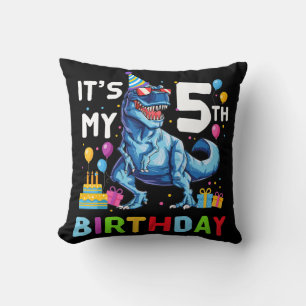 Kinder Monster Lkw 5. Geburtstag Junge 5 5 Jahre a Kissen