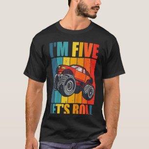 Kinder Monster LKW 5 Jahre Alter Junge Monster LKW T-Shirt