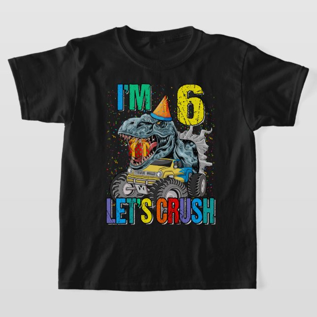 Kinder Monster Lkw 6 Jahre T-Shirt 6. Geburtstag J (Ablage )