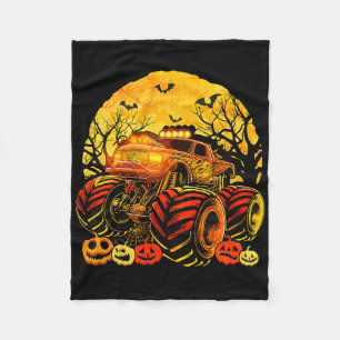 Kinder Monster LKW Halloween Kürbislaterne Boys T Fleecedecke