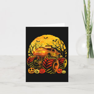 Kinder Monster LKW Halloween Kürbislaterne Boys T Karte