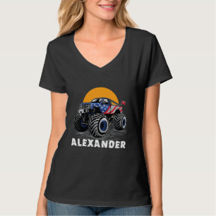 Kinder Monster Truck Name Alexander Car T-Shirt