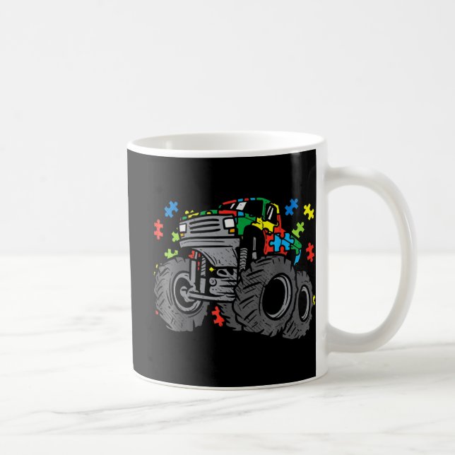 Kinder Monster Truck Puzzles Niedlich Kinder Autis Kaffeetasse (Rechts)