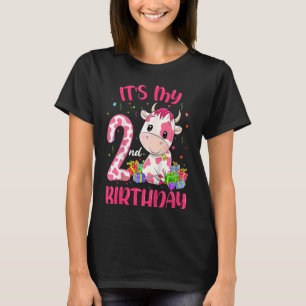 Kinder Moo im Two - mein 2. Geburtstagskind, rosa T-Shirt