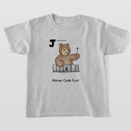 Kinder-Morsealphabet! Buchstabe "J" T-Shirt