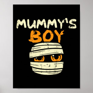 Kinder Mummy's Boy Lustig Süß Kleinkind Jungen Hal Poster