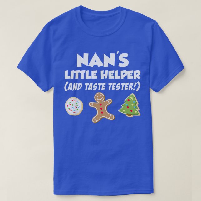 Kinder Nans kleines helferisches Weihnachtskoch ba T-Shirt (Design vorne)