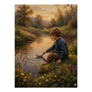 Kinder-Natur-Abenteuer-Wandkunst Poster