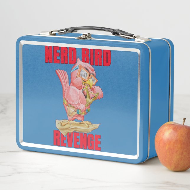 Kinder Nerd Vogel Metall Brotdose (Beispiel)
